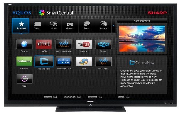 Sharp TV Line up for 2012 NOVO Audio and Technology Magazine