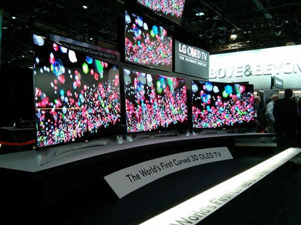LG Curved OLED TV CES 2013