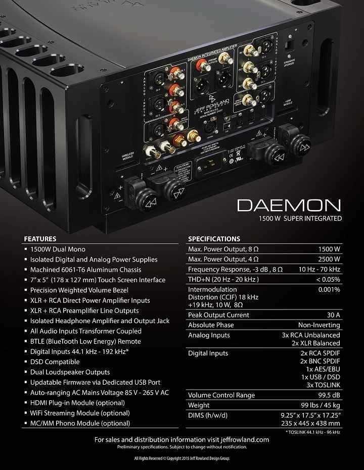 Jeff Rowland Daemon 1500W Super Integrated Amplifier 02